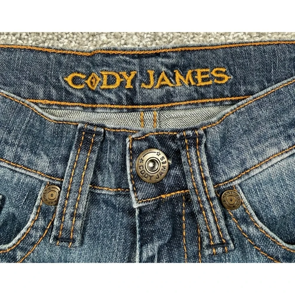 Cody James Straight Leg Jeans Men's 28x30 Blue Medium Wash Stretch Western Denim